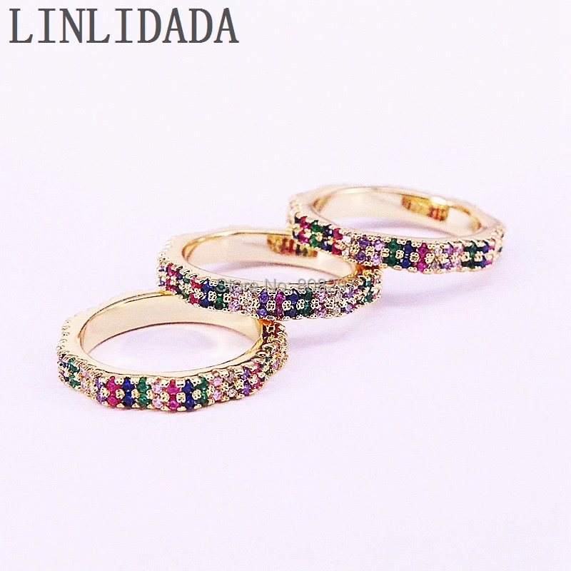 5Pcs Hight Quality rainbow Colorful cubic Zircon Romantic Ring for Women fashion jewelry
5Pcs Hight Quality rainbow Colorful cubic Zircon Romantic Ring for Women fashion jewelry
