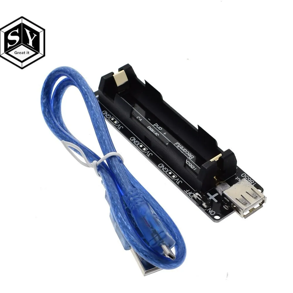 

ESP32 ESP32S For Wemos For Raspberry Pi 18650 Battery Charge Shield Board V3 Micro USB Port Type-A USB 0.5A For Arduino Charge