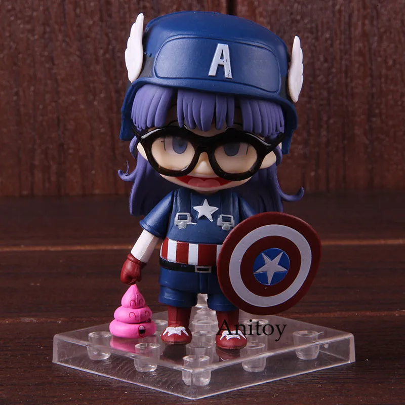 Nendoroid Dr Slump Arale Norimaki косплей Капитан Америка Arale кукла ПВХ Dr. Slump фигурка Коллекционная модель игрушки