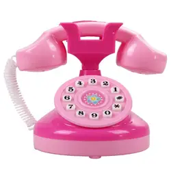 Mini jouet de téléphone clignotant, joli et amusant, éclairage, pour bébés filles, maison de jeu éducative précoce, cadeaux de jeu 