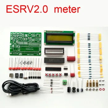 

2018 ESR V2.0 METER Tester Transistor Inductance Capacitance Resistance digital LCR ESR Meter diy kits