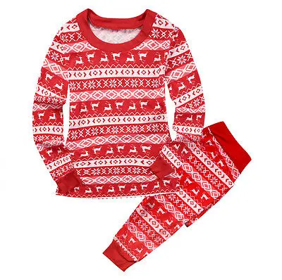 Семейный пижамный комплект на Рождество женская детская мужская одежда для сна ночная одежда
