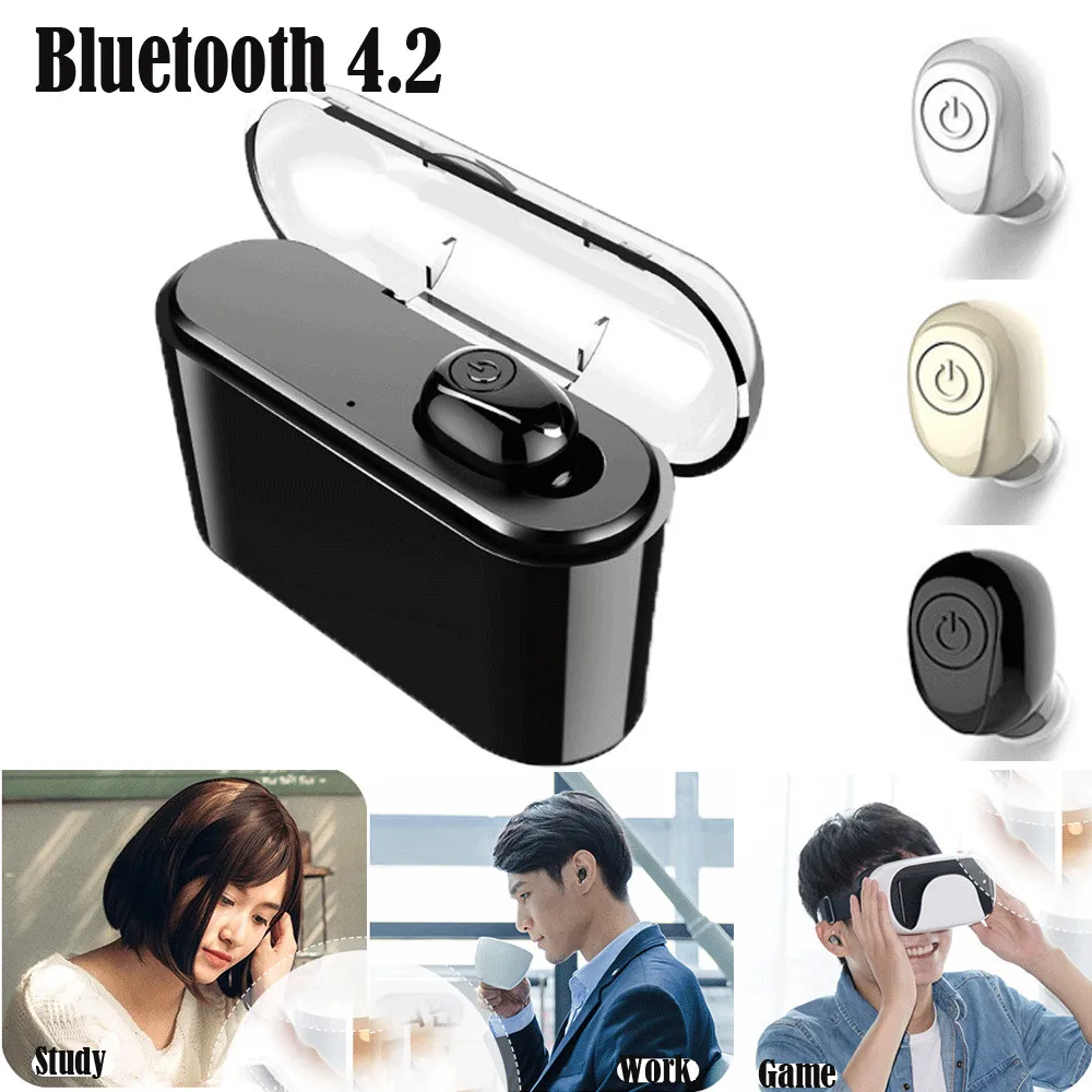 

Wireless Bluetooth Headset Stereo Headphone Sport Handfree Earphone Universal for iPhone Ipad Android Phones