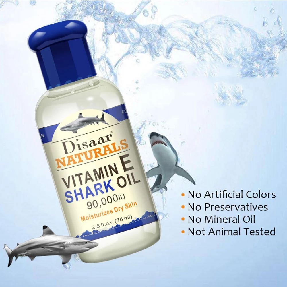 Масло Акулья Акула Disaar Naturals витамин Е увлажняет сухую отбеливающую кожу против