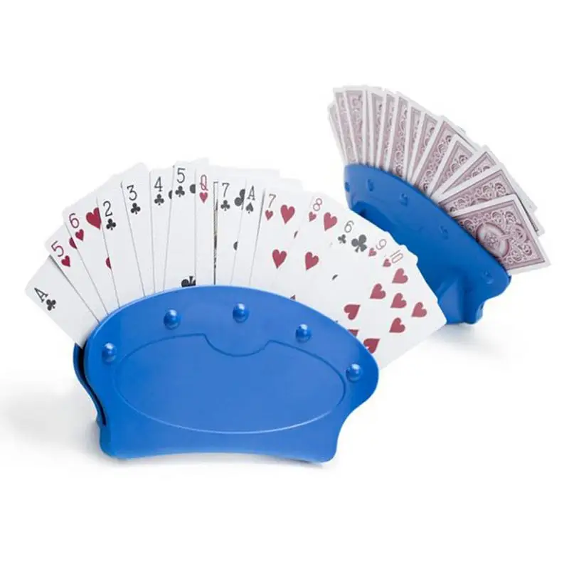1/2/4 шт. покер сиденье игральных карт Стенд игральных карт Держатели Ленивый покер для фиксированной роли вспомогательного держатель снять
