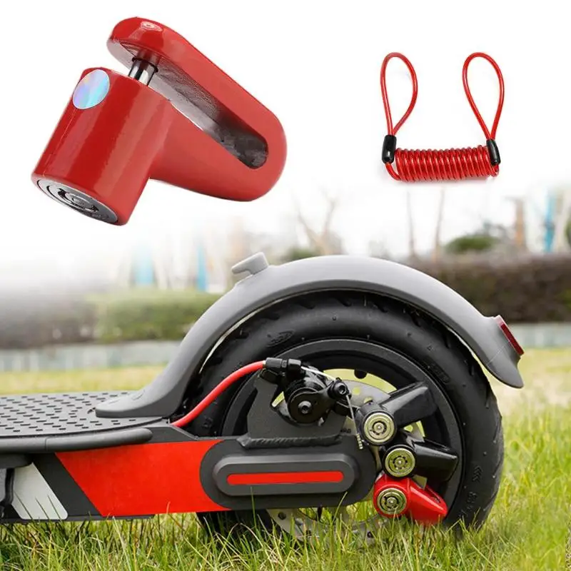 

M365 Electric Scooter Anti-Theft Wheels Disc Brakes Lock with Steel Wire MTB Cycling Bicycle Mountain Bike Disc Lock
