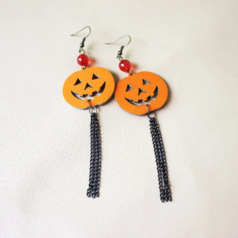 

kh-52487 Halloween Pumpkin Head Fringes Earrings Ghost Festival Beautiful Earrings For Presents And Beauty Women