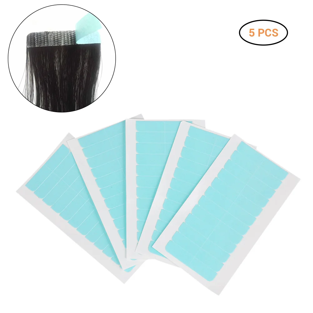 5Pcs Hair Tape Adhesive Glue Double Sided Hair Extension Tapes