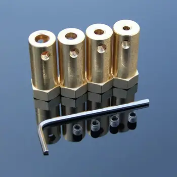 

3mm 4mm 5mm 6mm Brass Extended Hex Shaft Coupling Coupler Tire DIY Model Motor