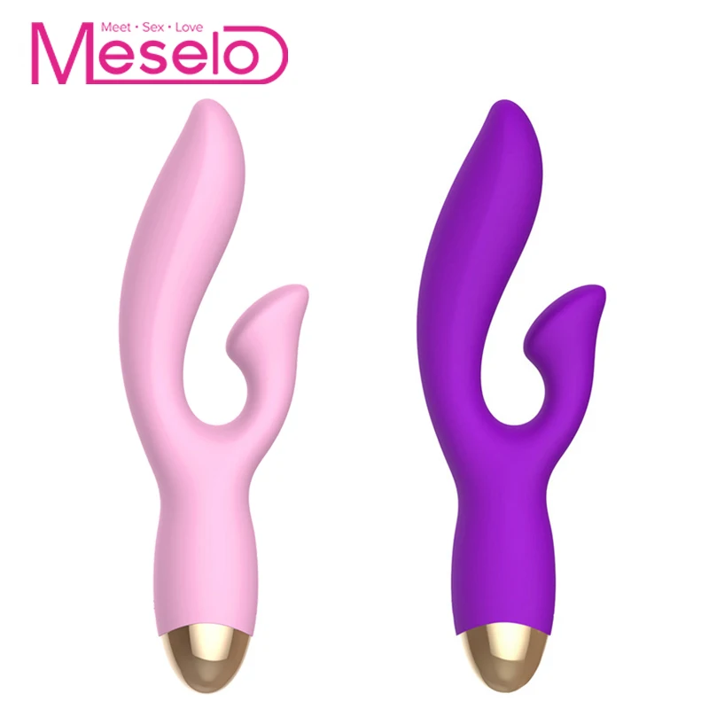 Meselo 10 Modes Dual Vibrator Silicone Clitoral Dildo Sex Toys For Woman Masturbator USB Charge Pussy Vagina Anal | Красота и