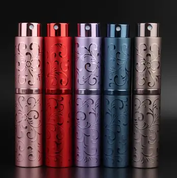 

100pcs New Fashion Refillable 10ml Empty Metal Mini Travel Portable Spray Perfume Bottle Atomiser