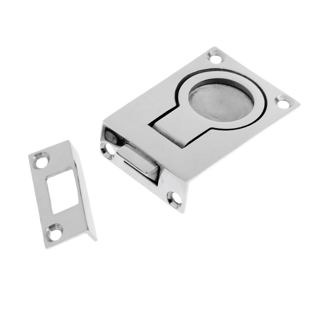 

316 Stainless Steel Flush Lift Hatch Pull Ring Handle Slam Latch 2 1/4'' - Marine/Boat/Caravan/Rv