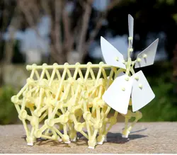 1 шт. детские развивающие ветер зверь Strandbeests ветер мощность Bionic механическая модель науки детская игрушка подарок на день рождения