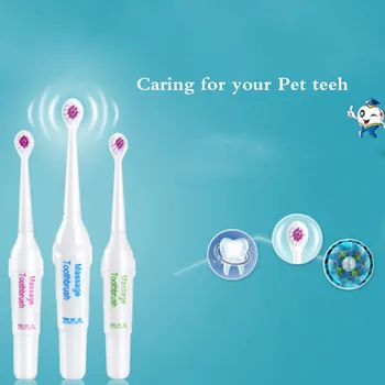 

AHUAPET Doggy Brushing Stick Dog Toothbrush Pets Toothbrush Teeth Care Acoustic Wave Head Dog Electric Dental Brushing Stick E