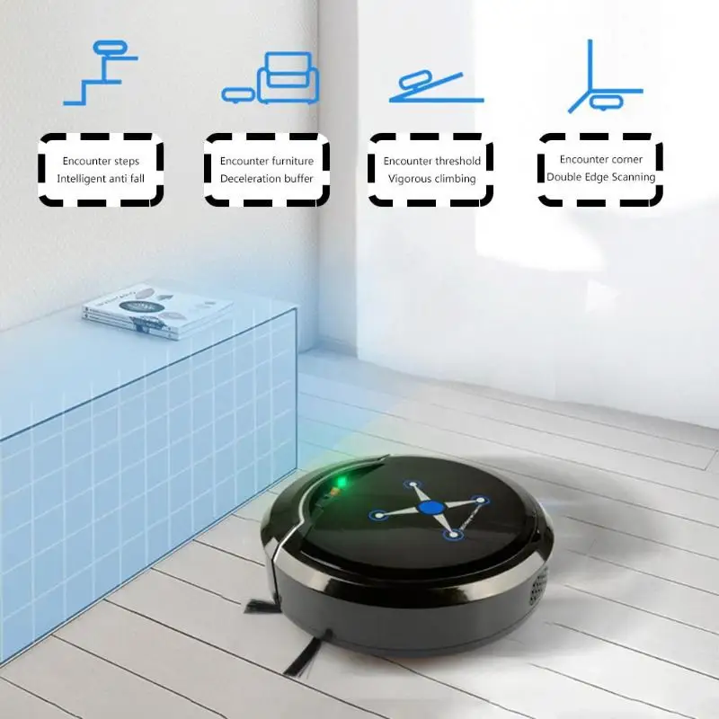 Floor Sweeping Robot Vacuum Cleaner USB Rechargeable Dust Catcher Auto-Induction Floor Sweeping Robot Vacuum Sweeping