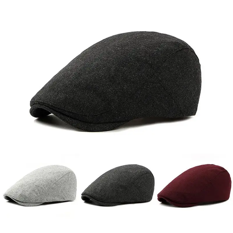 Британский стиль брендовые Новые горячие модные джентльменские повседневные шляпы осенние и зимние модные мужские шерстяной берет шляпа