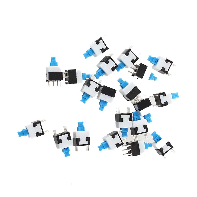 

20 pcs 8 x 8 mm 6-pin Self-locking Switch Button