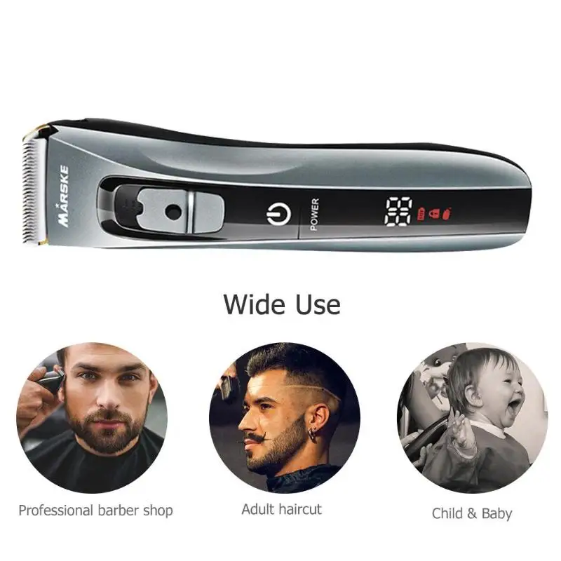 

Hair Trimmer Clipper Electric Shaver Beard Trimmer Ceramic Blade Rechargeable Professional Haircut Tool
