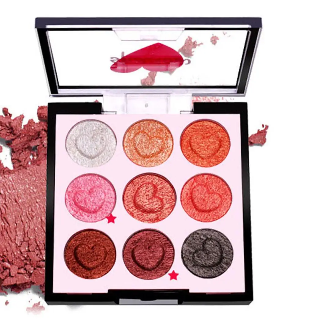 

9 Colors Professional Eyeshadow Palette Shimmer China Matte Eye Makeup Casual, Party, Dating Cosmetics 66g