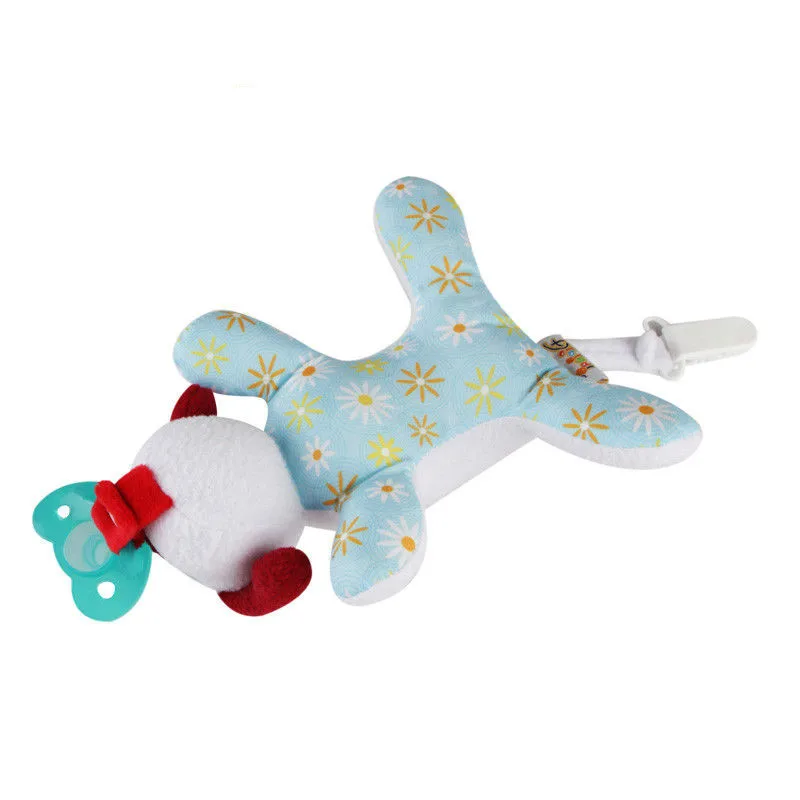 New Infant Baby Dog Fox Small Animal Cartoon Pacifier Holder Clip Hanging Plush Toy Nipple Clip Leashes New Infant Baby Dog Fox Small Animal Cartoon Pacifier Holder Clip Hanging Plush Toy Nipple Clip Leashes