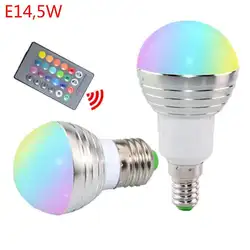 3 W/4 W/5 W/9 W RGB лампочки Светодиодный красочные декоративные комплект света с E27 GU10 E14 удаленного 75 360 градусов Управление