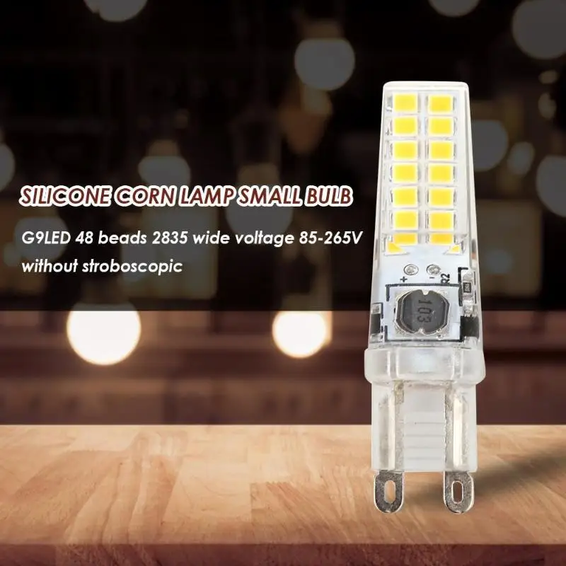 Alloet G9 28 SMD 2835 Светодиодный Свет кукурузы 5 W 85 265 V без вспышки галогеновая лампа