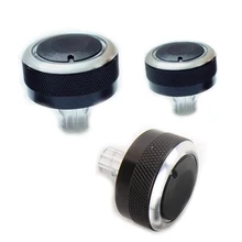 Riscaldatore di Controllo del Clima Interno Moulding 3 pz Auto Interruttore Manopola Manopole Aria Condizionata A/C Bottoni Misura Per Mazda 2014-2017 3 Axela