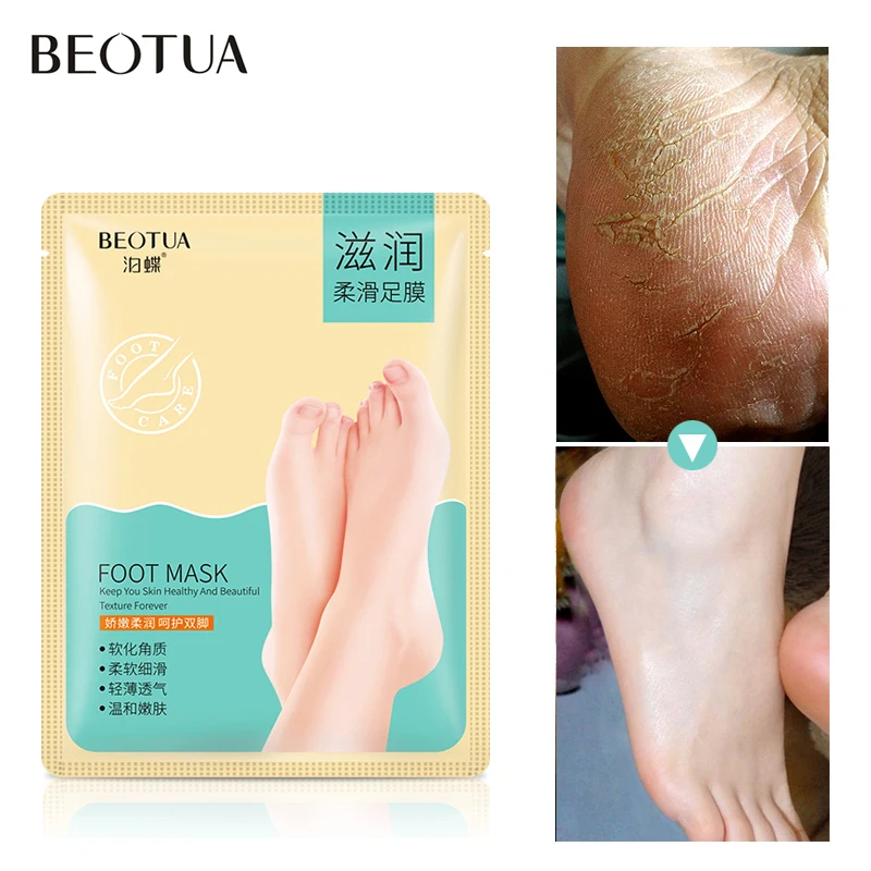 

BEOTUA Foot Mask Foot Peeling Dead Skin Renewal Pedicure Exfoliating Remove Smooth Exfoliating Socks Foot Care for Peeling 35ML