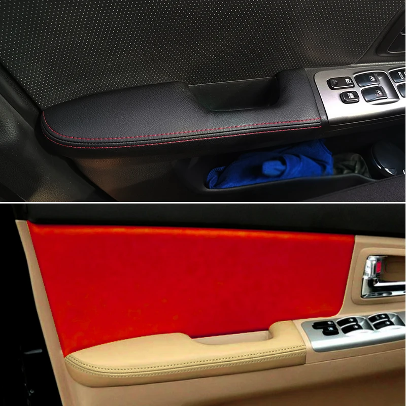 

4pcs Microfiber Leather Interior Door Panel / Door Armrest Cover Trim For Kia Spectra Cerato 2005 2006 2007 -2009 2010 2011 2012