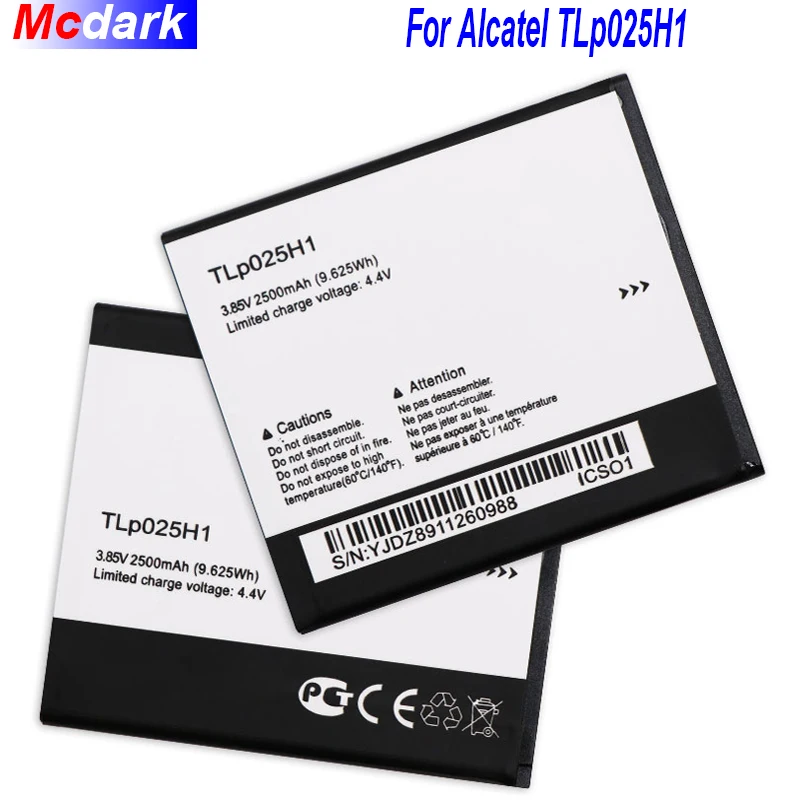 Аккумулятор Mcdark 2500 мАч TLp025H1 для Alcatel OneTouch OT-5051X OT-5051D Pop 4 (5 0) TLp025H7 Акку | Мобильные