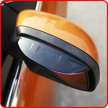 

A Little Change PC Rain eyebrows in rearview mirror Awnings Shelters Sticker For Ford Focus 3 4 MK3 MK4 2Pcs/Set