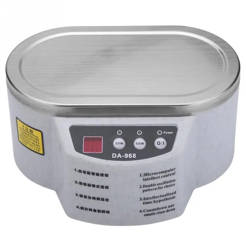 

Ultrasonic Cleaner Bath Timer for Jewelry Parts Glasses Manicure Stones Cutters Razor Brush Ultrasound Sonic Intelligent Control