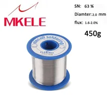 Припой провода 63/37 Олово 2,0 мм 450 г канифоль рулон флюса катушка Lead расплава Core пайки Arame де solda