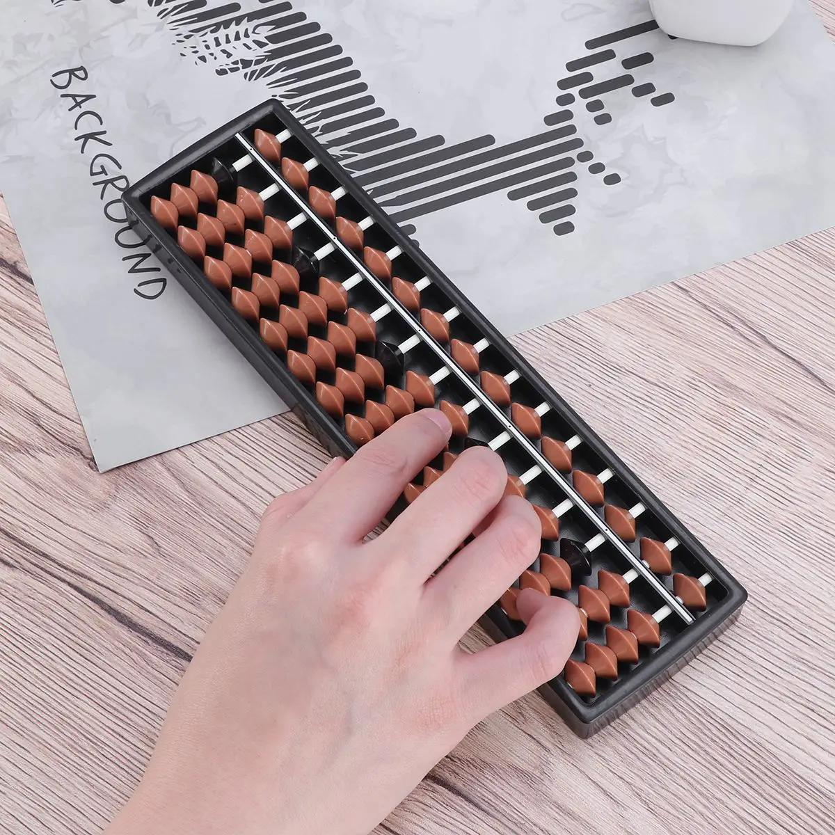 15 цифр Abacus арифметические счеты соробан математическое обучающее устройство расчетный инструмент математические игрушки для детей развивающие игрушки