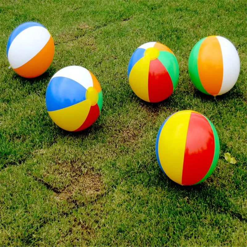 Новинка 23 см красочные надувные пляжные игрушки мяч плавание в воде игрушки для детей Детские аксессуары для плавания Водные развлечения