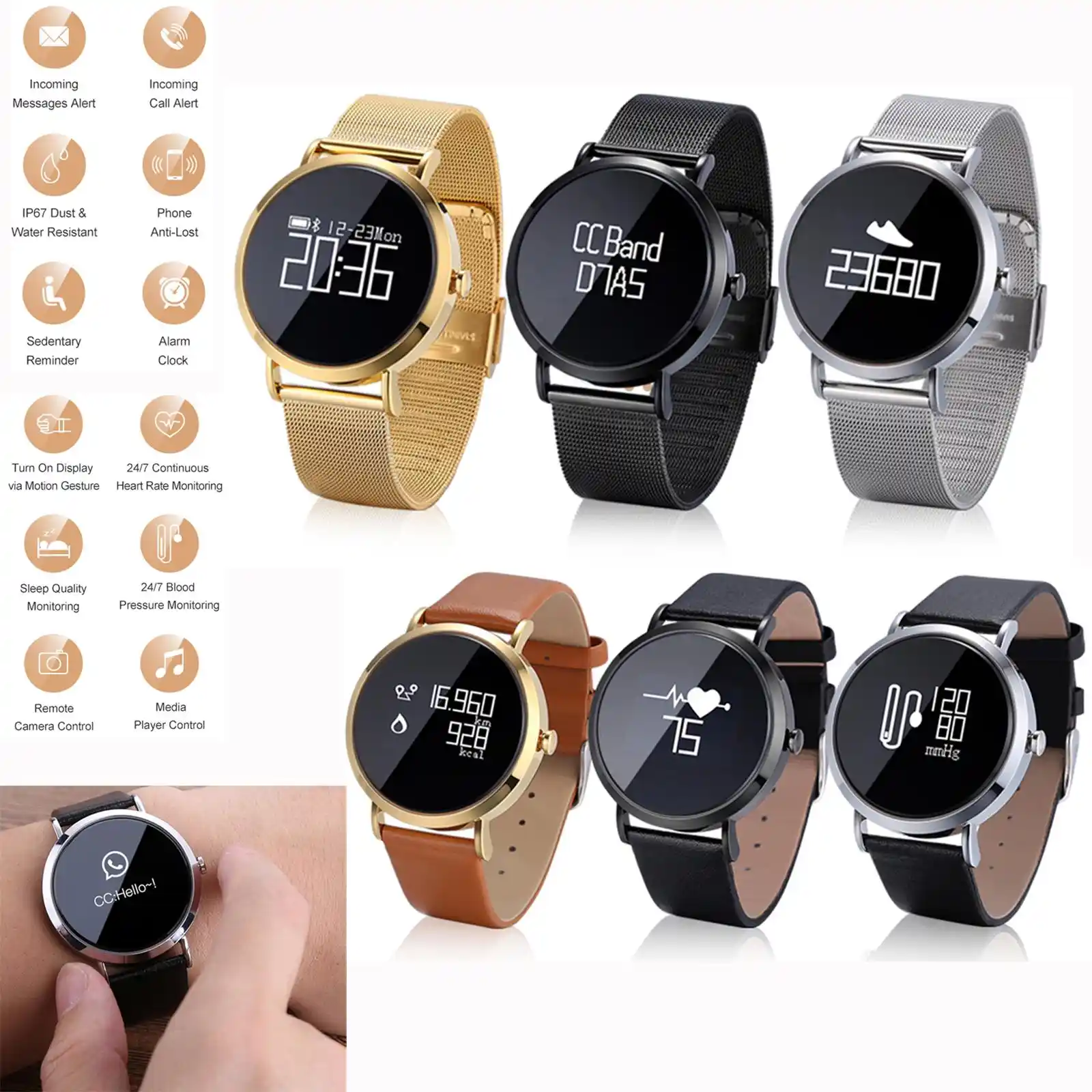cc band smart watch