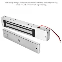 DC 12V 280kg удерживающая сила Одиночная дверь Электрический магнитный электромагнитный замок с светодиодный светильник