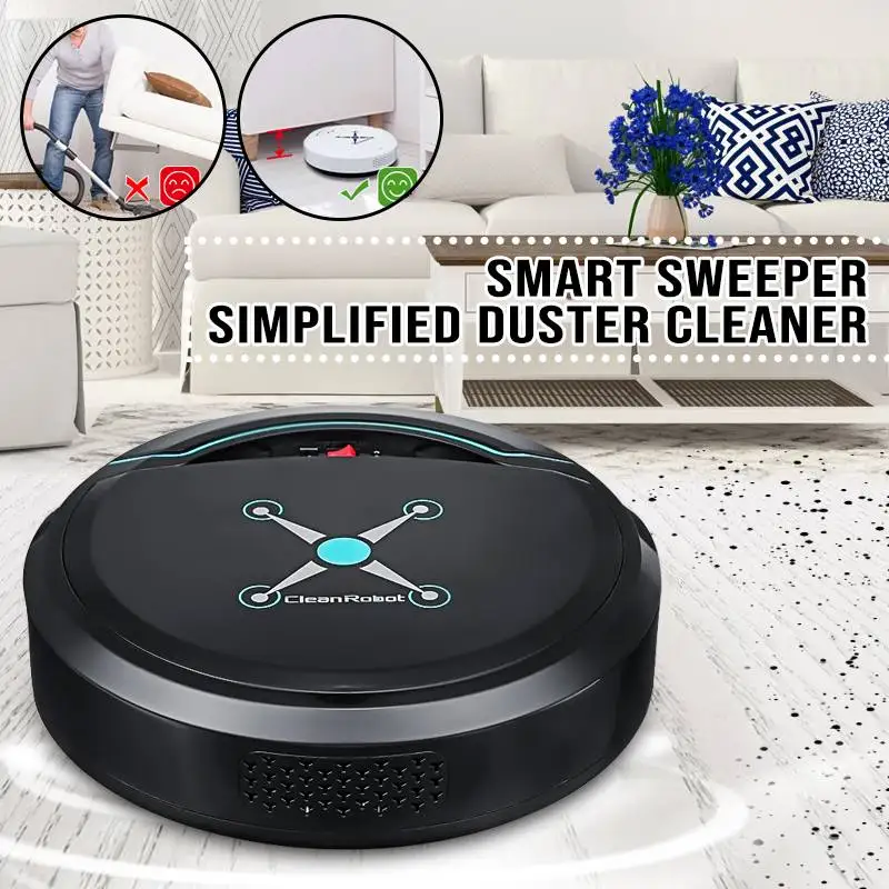 

Black / White USB Robot Vacuum Cleaner for Home Automatic Sweeping Dust Cleaner Wireless Vacuum Cleaner Auto Sweeper Aspirateur