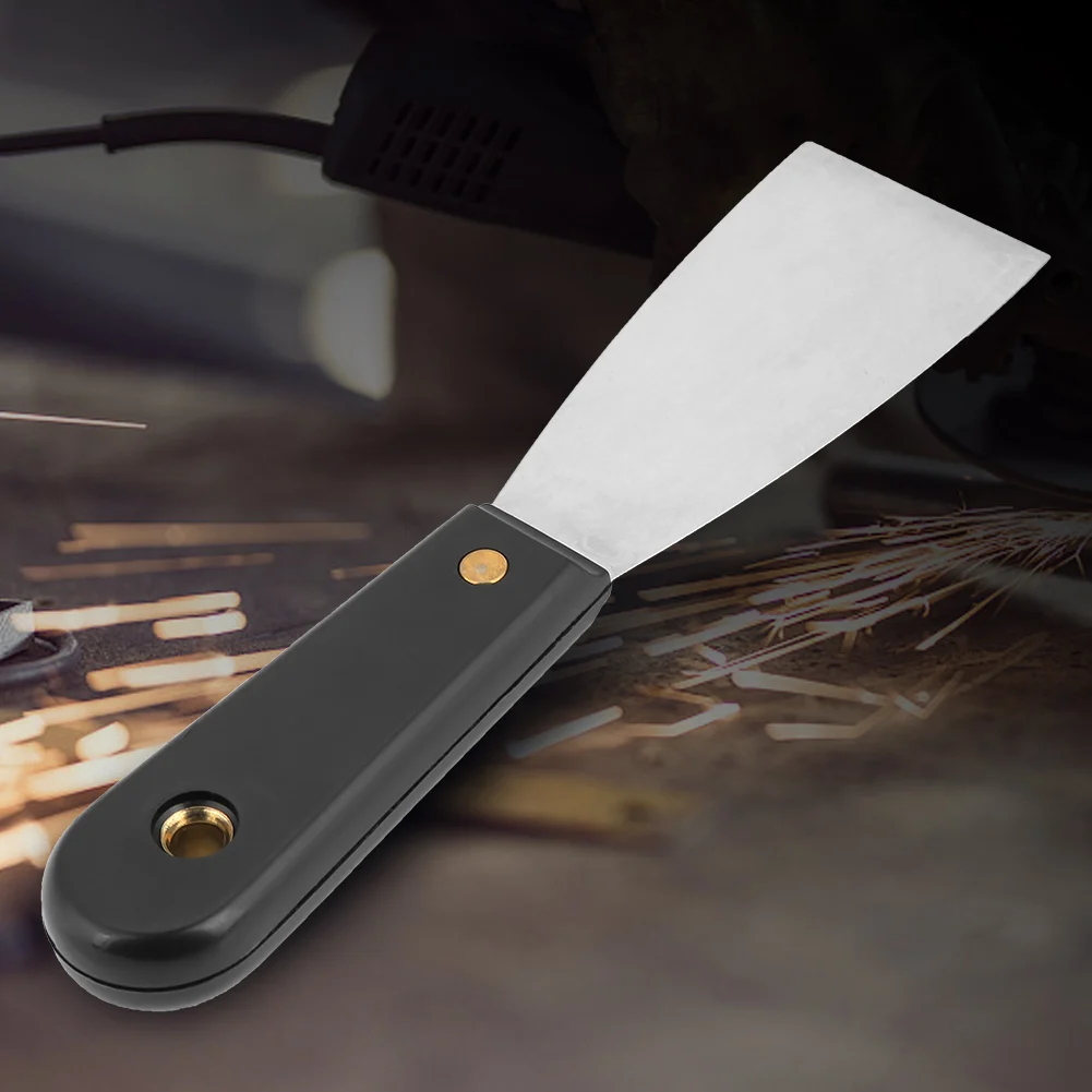 Серый нож-скребок обои краски лопатка из нержавеющей стали шпатлевые Ножи Лезвие мягкая дверная ручка-скоба