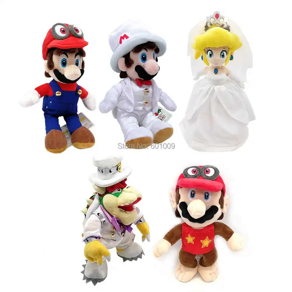 wedding mario and peach plush