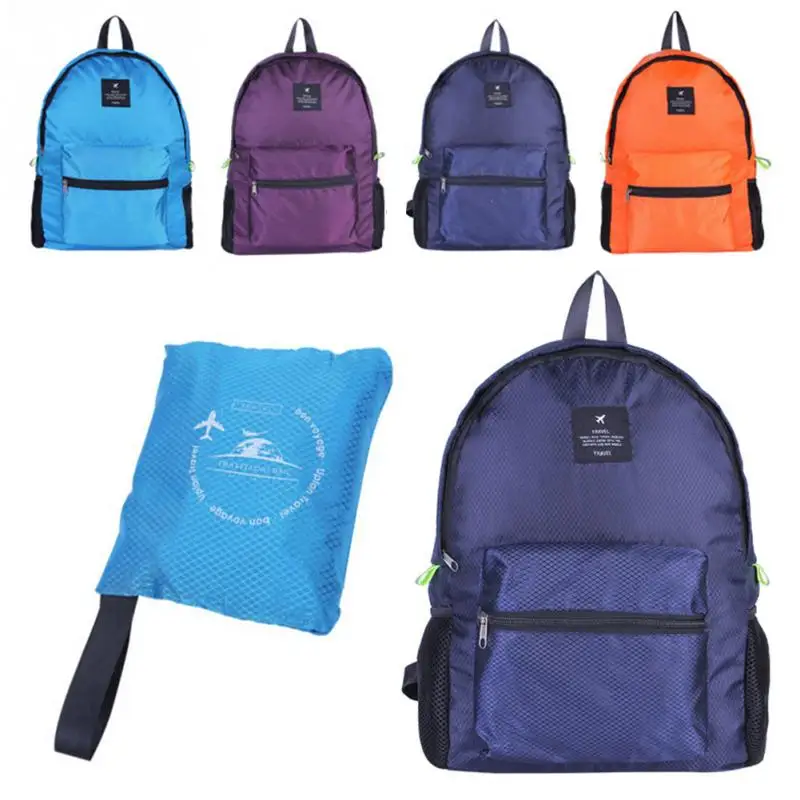 

Outdoor Portable Foldable Camping Bag Waterproof Nylon Backpack Large Capacity Lightweight Backpack Unisex