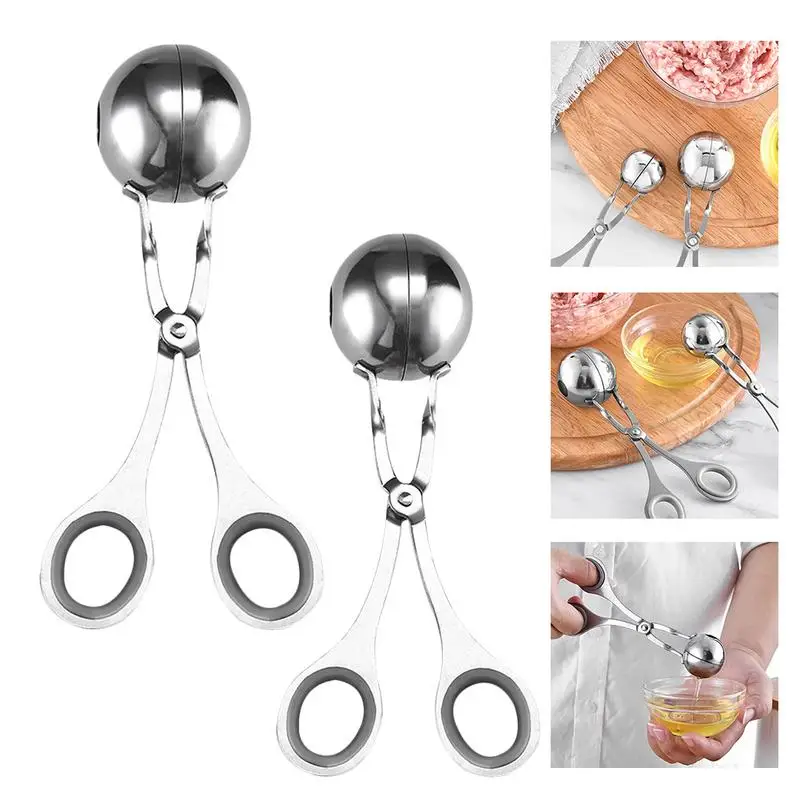 Stainless Steel Meatballs Scoop Maker Protective Ring Cake Maker Kitchen Tool