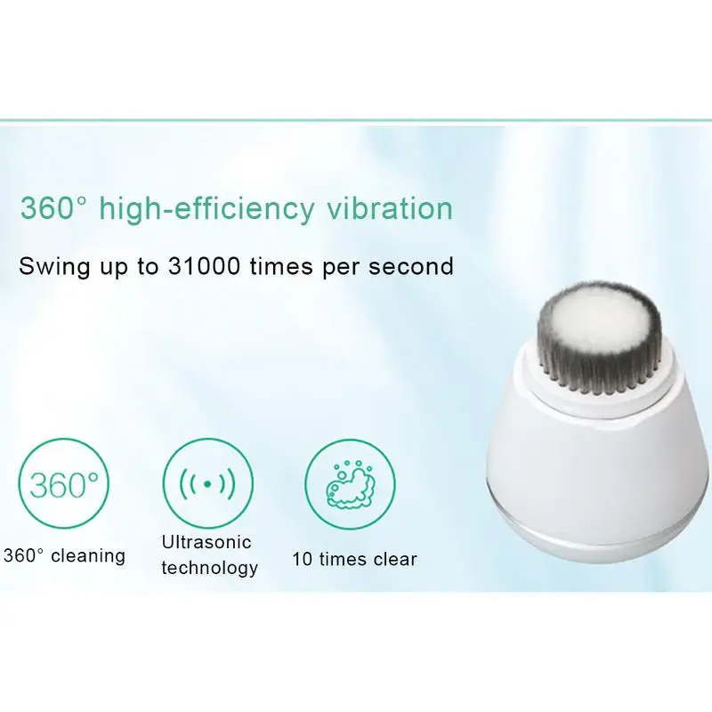 

Facial Cleaning Wireless Charging Facial Brush Pore Cleaner Ultrasonic Ipx7 Waterproof Cleansing Instrument