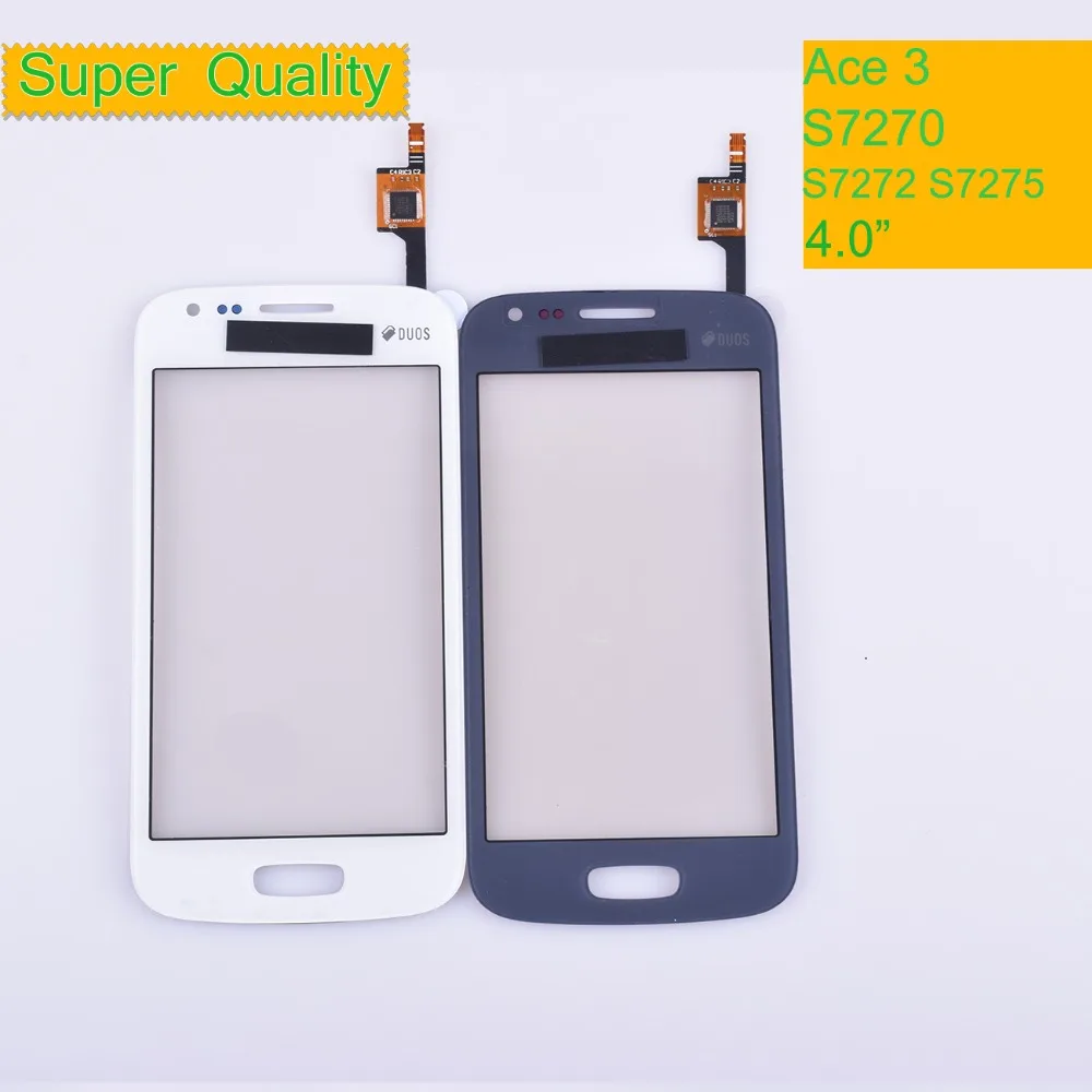 10 шт. сенсорная панель для Samsung Galaxy Ace 3 S7270 S7272 S7275 дигитайзер внешнее стекло