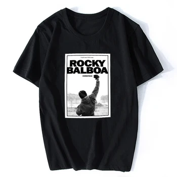 

Fashion Men ROCKY BALBOA Printed T Shirts Famous Movie ROCKY BALBOA POSTER T-shirts Top Tee Shirts Aesthetic Men