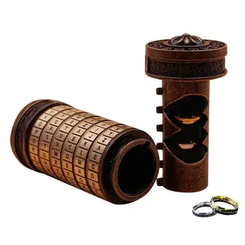 

Retro Metal Coded Lock Interesting Combination Lock Romantic Birthday Gift Intelligence Puzzle Toy