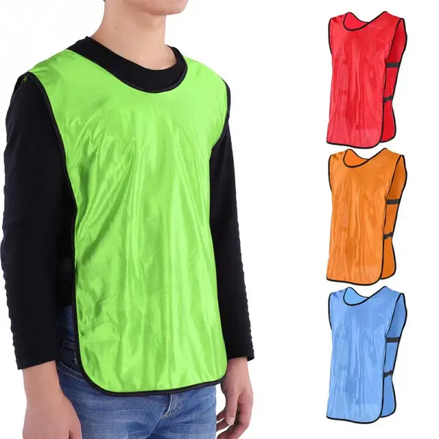 12 Pack Breathable Adults Football Soccer Sports Vests Polyester