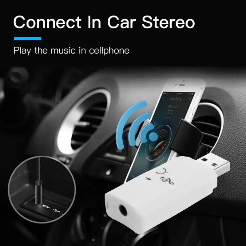 2 в 1 USB беспроводной Bluetooth музыкальный стерео адаптер аудио приемник донгл