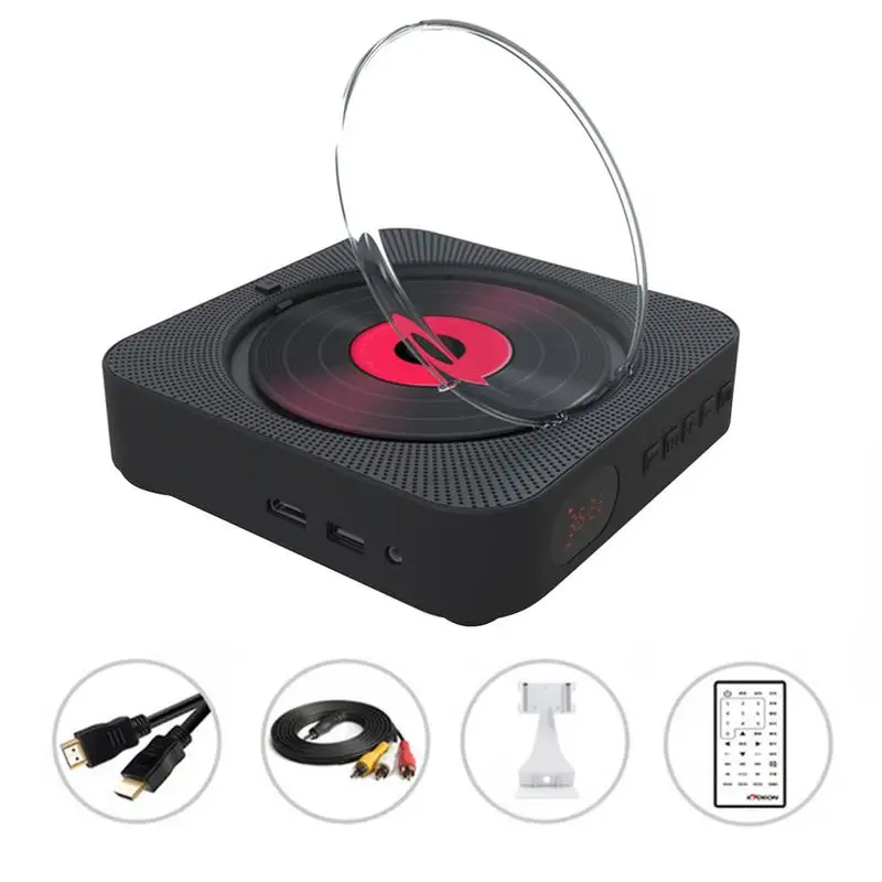 

Wall-mounted Type Bluetooth Speaker CD Player Repeat Function DVD Player With Speaker