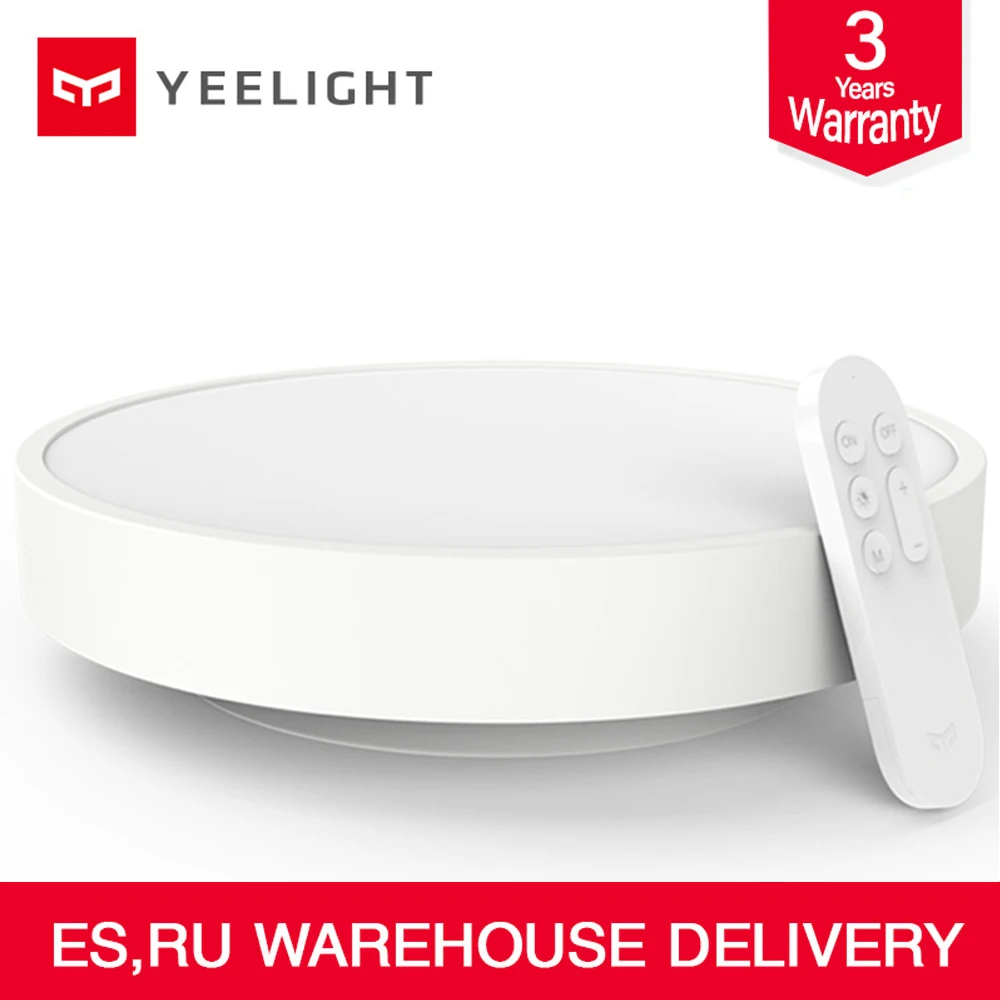 Умный потолочный светильник Yeelight с дистанционным управлением через приложение Mi